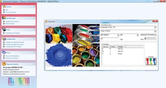 sistema tintométrico para fabricantes de tinta